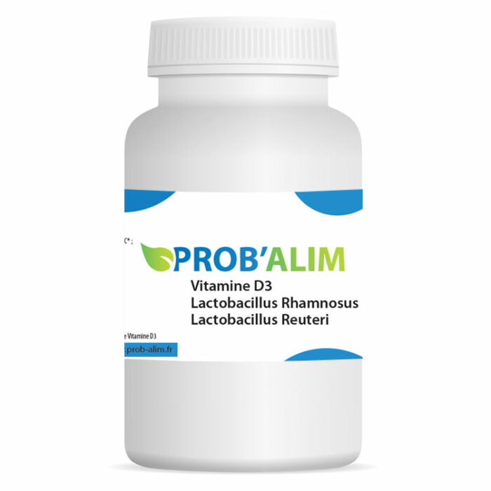 Complément Alimentaire Vitamine D3 + Lactobacillus Rhamnosus + Lactobacillus Reuteri